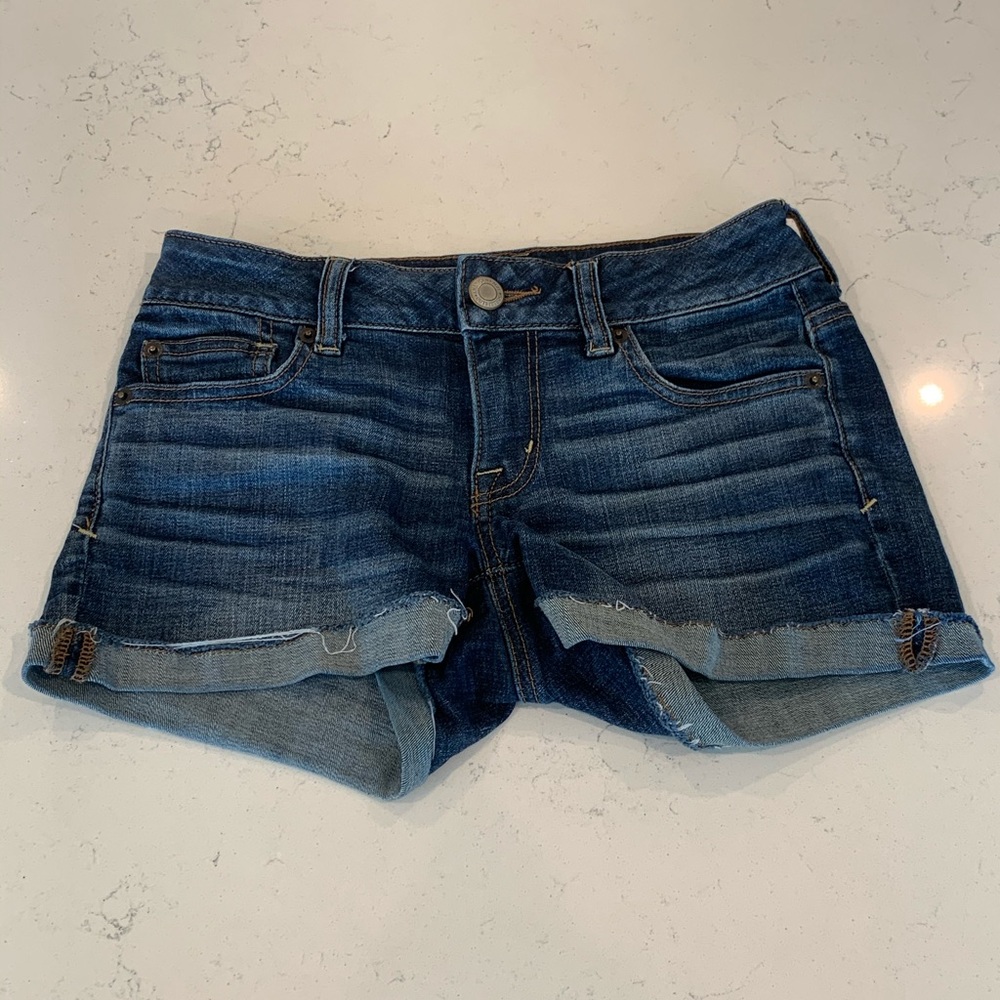 American Eagle Shortie Denim Shorts